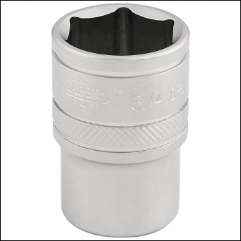 Draper H-AF/MS 6 Point Imperial Socket, 1/2 inch  Sq. Dr., 3/4 inch  - Code: 16631 - Pack Qty 1