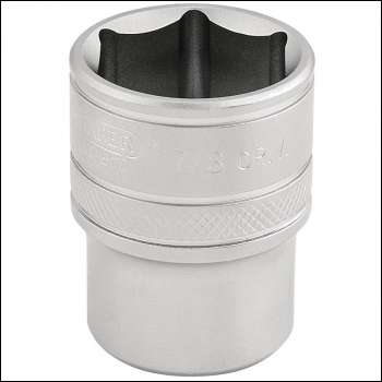 Draper H-AF/MS 6 Point Imperial Socket, 1/2 inch  Sq. Dr., 7/8 inch  - Code: 16632 - Pack Qty 1