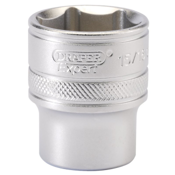 Draper H-AF/MS 6 Point Imperial Socket, 1/2 inch  Sq. Dr., 15/16 inch  - Code: 16633 - Pack Qty 1