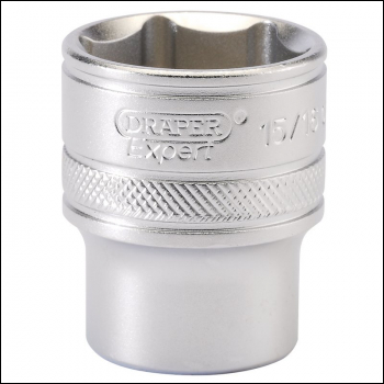 Draper H-AF/MS 6 Point Imperial Socket, 1/2 inch  Sq. Dr., 15/16 inch  - Code: 16633 - Pack Qty 1
