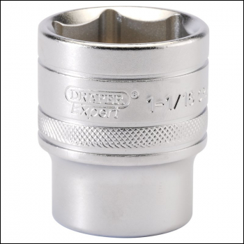 Draper H-AF/MS 6 Point Imperial Socket, 1/2 inch  Sq. Dr., 1.1/16 inch  - Code: 16635 - Pack Qty 1