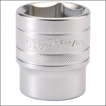 Draper H-AF/MS 6 Point Imperial Socket, 1/2 inch  Sq. Dr., 1.1/8 inch  - Code: 16636 - Pack Qty 1