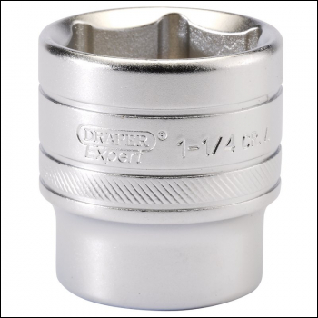 Draper H-AF/MS 6 Point Imperial Socket, 1/2 inch  Sq. Dr., 1.1/4 inch  - Code: 16639 - Pack Qty 1