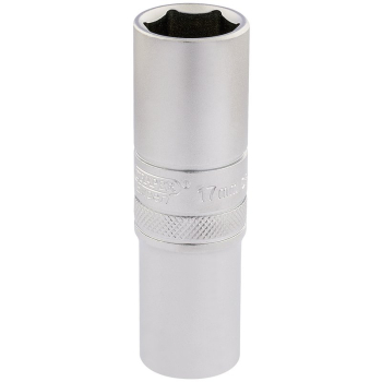 Draper HT-MM/MS 6 Point Metric Deep Socket, 1/2 inch  Sq. Dr., 17mm - Code: 16649 - Pack Qty 1