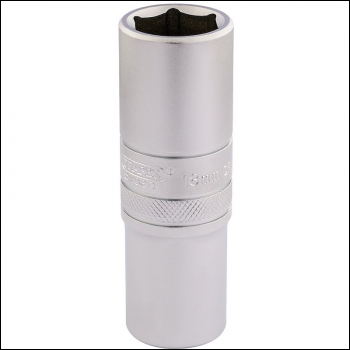 Draper HT-MM/MS 6 Point Metric Deep Socket, 1/2 inch  Sq. Dr., 18mm - Code: 16650 - Pack Qty 1