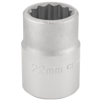 Draper T-MM/B 12 Point Socket, 3/4 inch  Sq. Dr., 22mm - Code: 16691 - Pack Qty 1