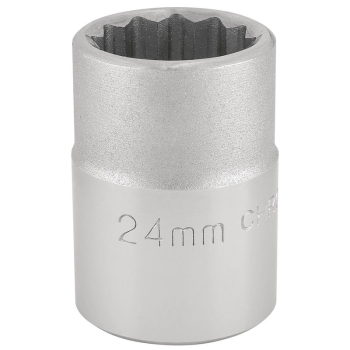 Draper T-MM/B 12 Point Socket, 3/4 inch  Sq. Dr., 24mm - Code: 16692 - Pack Qty 1
