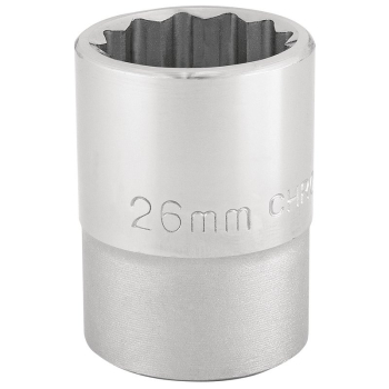 Draper T-MM/B 12 Point Socket, 3/4 inch  Sq. Dr., 26mm - Code: 16694 - Pack Qty 1