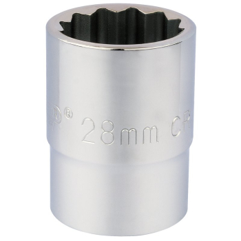 Draper T-MM/B 12 Point Socket, 3/4 inch  Sq. Dr., 28mm - Code: 16697 - Pack Qty 1