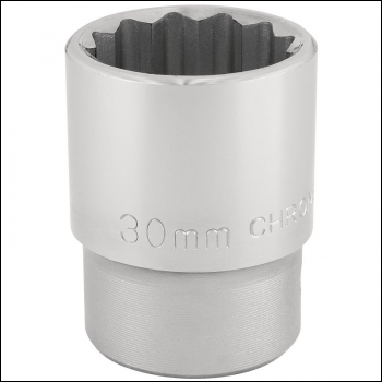 Draper T-MM/B 12 Point Socket, 3/4 inch  Sq. Dr., 30mm - Code: 16698 - Pack Qty 1