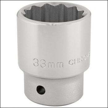 Draper T-MM/B 12 Point Socket, 3/4 inch  Sq. Dr., 33mm - Code: 16700 - Pack Qty 1
