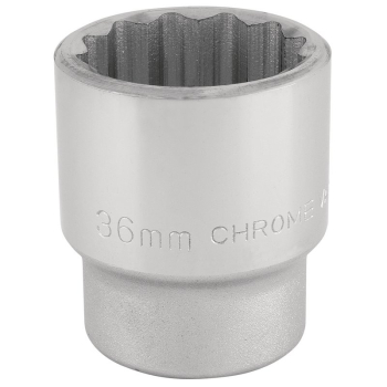 Draper T-MM/B 12 Point Socket, 3/4 inch  Sq. Dr., 36mm - Code: 16701 - Pack Qty 1