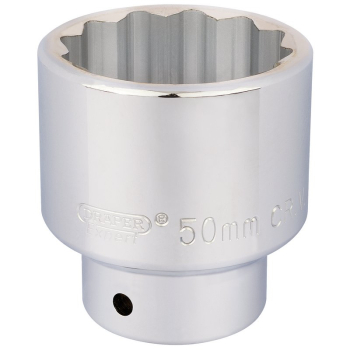 Draper T-MM/B Draper Expert 12 Point Socket, 3/4 inch  Sq. Dr., 50mm - Code: 16707 - Pack Qty 1