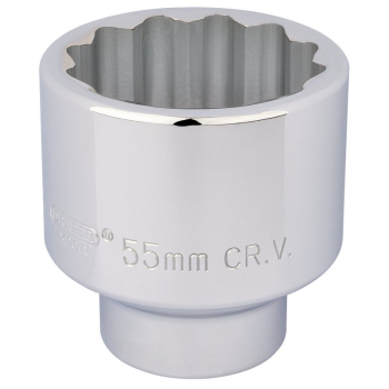 Draper T-MM/B 12 Point Socket, 3/4 inch  Sq. Dr., 55mm - Code: 16708 - Pack Qty 1