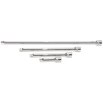 Draper B-EXT/B/4 Extension Bar Set, 1/4 inch  Sq. Dr., Polished Chrome (4 Piece) - Code: 16765 - Pack Qty 1