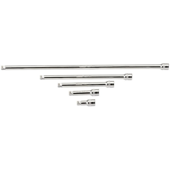 Draper D-WEXT/5 Draper Expert Wobble Extension Bar Set, 3/8 inch  Sq. Dr., Micro Satin Chrome (5 Piece) - Code: 16768 - Pack Qty 1