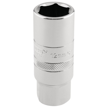 Draper HT-PLUG/B 12mm Thread 6 Point Spark Plug Socket, 1/2 inch  Sq. Dr., 18mm - Code: 16779 - Pack Qty 1