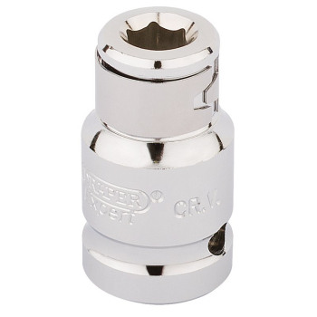 Draper H-BH/B Screwdriver Bit Holding Socket, 1/2 inch  Sq. Dr. x 5/16 inch  Hexagon - Code: 16810 - Pack Qty 1