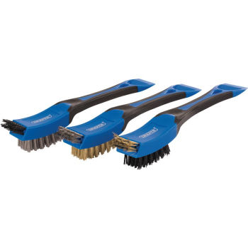 Draper WBS3 1608 Mini Wire Brush Set (3 Piece) - Code: 17186 - Pack Qty 1