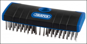 Draper HD/SBSS Stainless Steel Bristle Scrub Brush, 180mm - Code: 17189 - Pack Qty 1