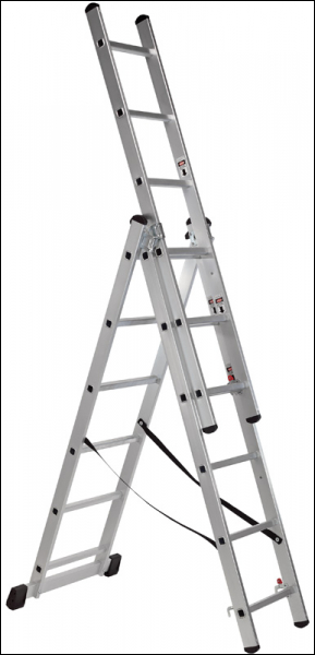 DRAPER Combination 6 Step Aluminium Ladder to EN131 - Pack Qty 1 - Code: 17204