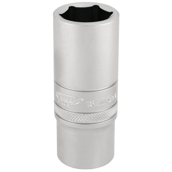 Draper DT-MM/MS Draper Expert HI-TORQ® 6 Point Deep Socket, 3/8 inch  Sq. Dr., 18mm - Code: 17545 - Pack Qty 1