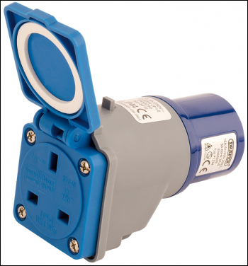 Draper 240VMP1 230V Adaptor with 16A Plug to 13A Socket - Code: 17574 - Pack Qty 1