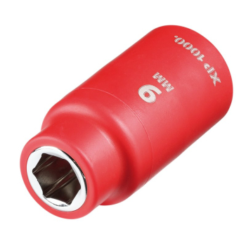 Draper XP1000-3/8-SOC XP1000® VDE Socket, 3/8 inch  Sq. Dr., 9mm - Code: 17605 - Pack Qty 1