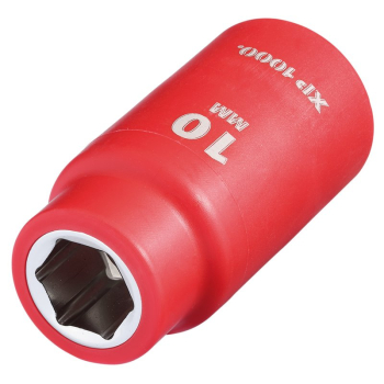 Draper XP1000-3/8-SOC XP1000® VDE Socket, 3/8 inch  Sq. Dr., 10mm - Code: 17613 - Pack Qty 1