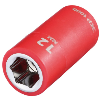 Draper XP1000-3/8-SOC XP1000® VDE Socket, 3/8 inch  Sq. Dr., 12mm - Code: 17638 - Pack Qty 1
