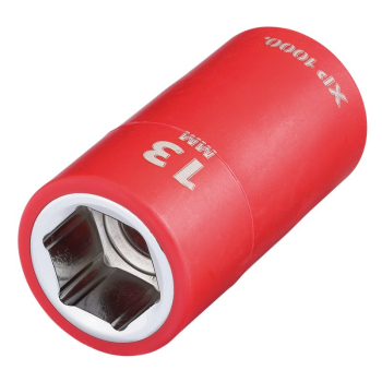 Draper XP1000-3/8-SOC XP1000® VDE Socket, 3/8 inch  Sq. Dr., 13mm - Code: 17639 - Pack Qty 1