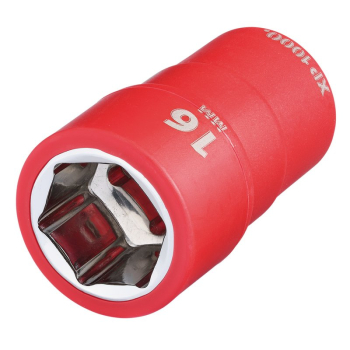 Draper XP1000-3/8-SOC XP1000® VDE Socket, 3/8 inch  Sq. Dr., 16mm - Code: 17647 - Pack Qty 1