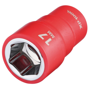 Draper XP1000-3/8-SOC XP1000® VDE Socket, 3/8 inch  Sq. Dr., 17mm - Code: 17650 - Pack Qty 1