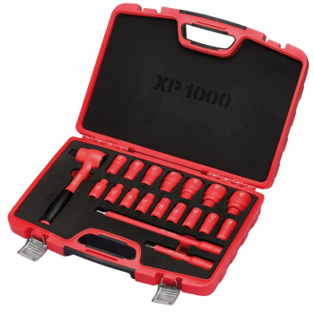 Draper XP1000-1/2 XP1000® VDE Metric Socket Set, 1/2 inch  Sq. Dr. (19 Piece) - Code: 17671 - Pack Qty 1