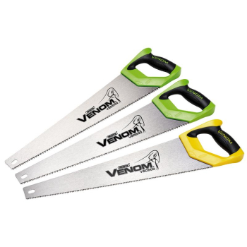 Draper Venom® 2 x First Fix & 1 x Second Fix Double Ground Handsaw, 500mm, 7tpi/8ppi & 11tpi/12ppi (Pack of 3) - VSDTP500 - Code: 17693 - Pack Qty 1
