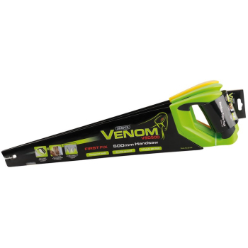 Draper VSDTP500 Draper Venom® 2 x First Fix & 1 x Second Fix Double Ground Handsaws, 500mm, 7tpi/8ppi & 11tpi/12ppi (Pack of 3) - Code: 17693 - Pack Qty 1