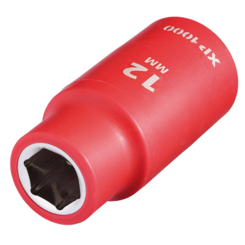 Draper XP1000-1/2-SOC XP1000® VDE Socket, 1/2 inch  Sq. Dr., 12mm - Code: 17753 - Pack Qty 1