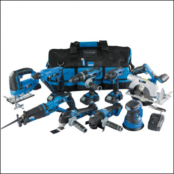 Draper PTK920VMK Draper Storm Force® 20V Cordless Kit (9 Piece) - Code: 17763 - Pack Qty 1