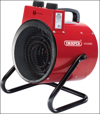 DRAPER Electric Space Heater (2 kW/230V) - Pack Qty 1 - Code: 17775