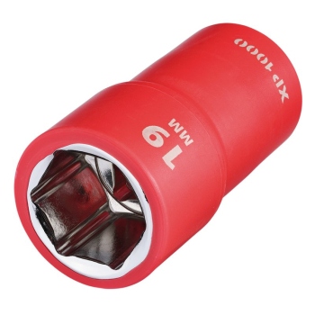 Draper XP1000-1/2-SOC XP1000® VDE Socket, 1/2 inch  Sq. Dr., 19mm - Code: 17982 - Pack Qty 1