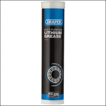 Draper ARE-LGC Multi-Purpose Lithium Grease, 400ml Cartridge - Code: 18005 - Pack Qty 1