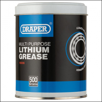 Draper ARE-LGT Multi-Purpose Lithium Grease, 500g Tub - Code: 18006 - Pack Qty 1
