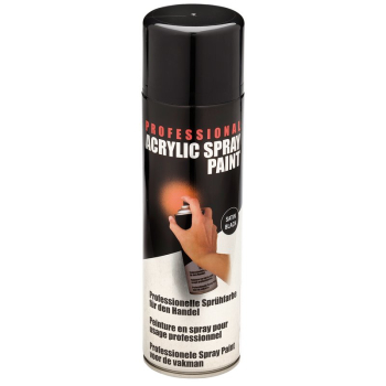 Draper HGA-SB Satin Spray Paint, 400ml, Black - Code: 18013 - Pack Qty 1