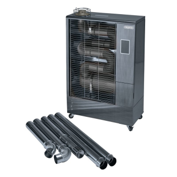 Draper DSH400/FLUE 230V Far Infrared Diesel Heater with Flue Kit, 40,000 BTU/11.6kW - Code: 18037 - Pack Qty 1