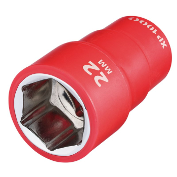 Draper XP1000-1/2-SOC XP1000® VDE Socket, 1/2 inch  Sq. Dr., 22mm - Code: 18041 - Pack Qty 1