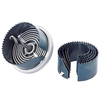 Draper HS6 Carbon Steel Holesaw Kit for Wood and Plastics, 32 - 64mm (7 Piece) - Code: 18053 - Pack Qty 1