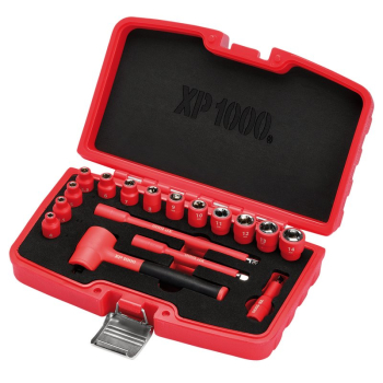 Draper XP1000-1/4 XP1000® VDE Metric Socket Set, 1/4 inch  Sq. Dr. (17 Piece) - Code: 18115 - Pack Qty 1