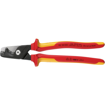 Draper 95 18 225 KNIPEX 95 18 225 StepCut® XL VDE Insulated Cable Shears, 225mm - Code: 18131 - Pack Qty 1
