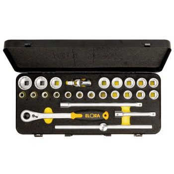Draper 770-OKLMU 100YR Elora Limited Edition Metric Socket Set, 1/2 inch  Sq. Dr. (25 Piece) - Code: 18136 - Pack Qty 1
