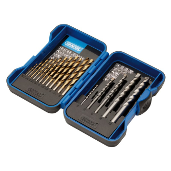 Draper EBS17COM Metric Combination HSS and Masonry Drill Bit Set (17 Piece) - Code: 18551 - Pack Qty 1